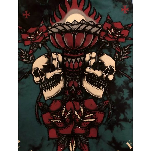 AFFLICTION Men's T-Shirt S/S SCARED TOUCH Black - Picture 5 of 12